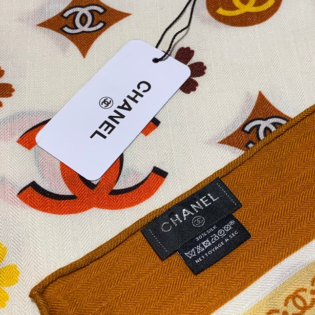 CHANEL 25S SCARF 140 IN CASHMERE 931508