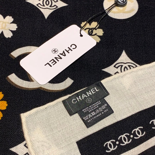 CHANEL 25S SCARF 140 IN CASHMERE 931509