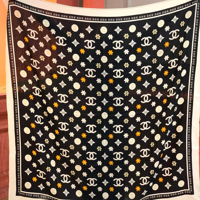CHANEL 25S SCARF 140 IN CASHMERE 931509