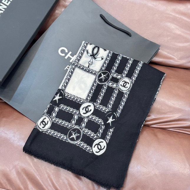 CHANEL 25S SCARF 200 IN CASHMERE 931948