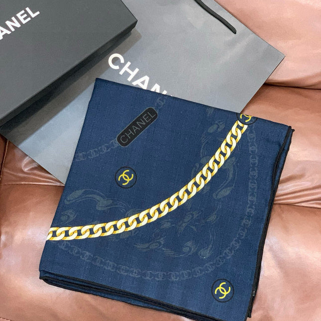 CHANEL 25S SCARF 135 IN SILK AND CASHMERE 932010