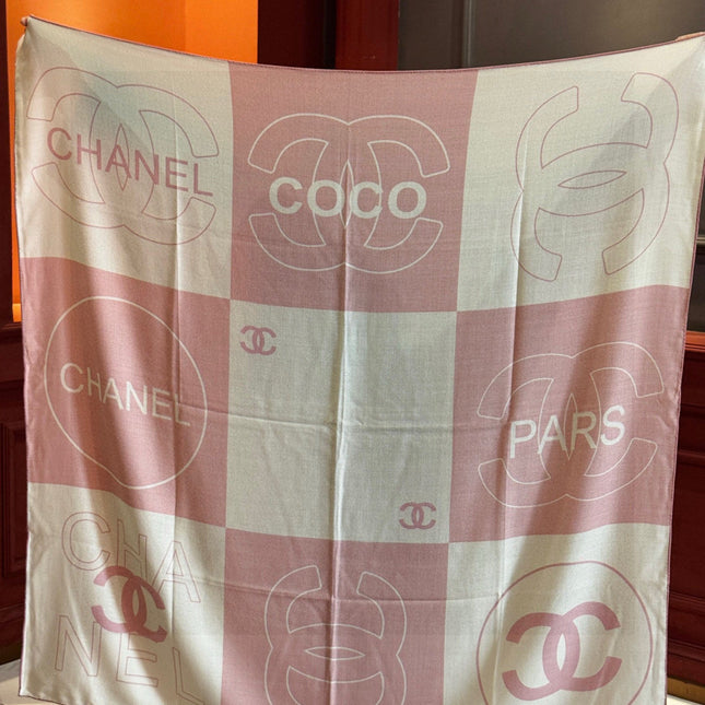 CHANEL 25S SCARF 135 IN SILK AND CASHMERE 932038