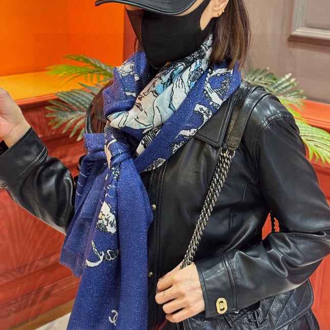 CHANEL 25S SCARF 200 CM IN CASHMERE 941753