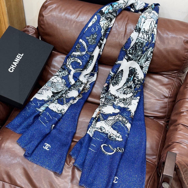 CHANEL 25S SCARF 200 CM IN CASHMERE 941753
