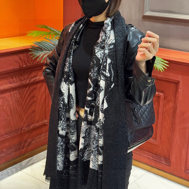 CHANEL 25S SCARF 200 CM IN CASHMERE 941754