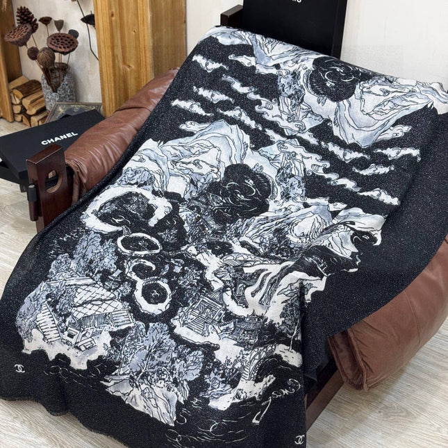 CHANEL 25S SCARF 200 CM IN CASHMERE 941754