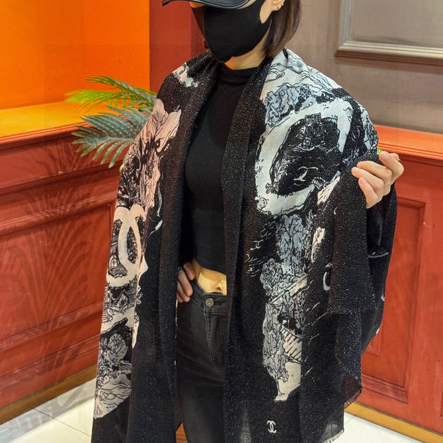 CHANEL 25S SCARF 200 CM IN CASHMERE 941754
