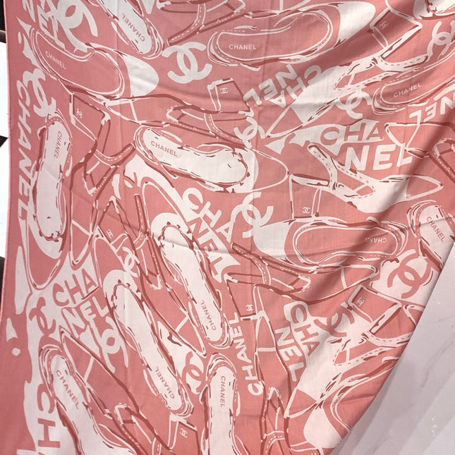 CHANEL 25S SCARF 135 CM IN CASHMERE SILK 941789