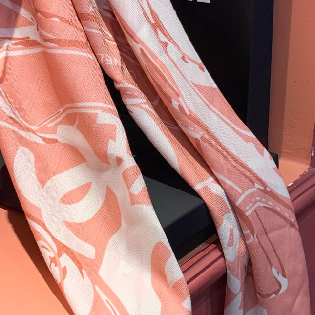 CHANEL 25S SCARF 135 CM IN CASHMERE SILK 941789