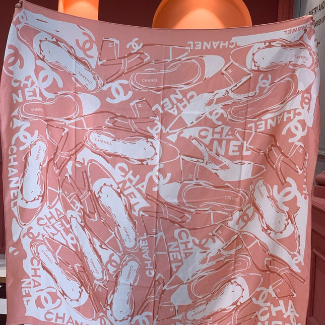 CHANEL 25S SCARF 135 CM IN CASHMERE SILK 941789