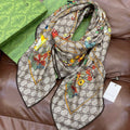 GUCCI 26S SCARF 140 IN CASHMERE AND SILK 250178