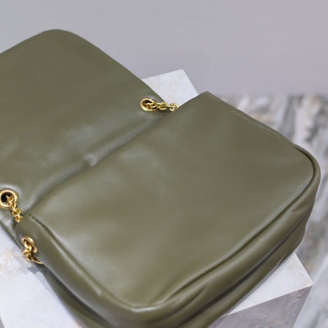 YSL 25S JAMIE 25 IN LIGHT MUSK LAMBSKIN GOLD HARDWARE
