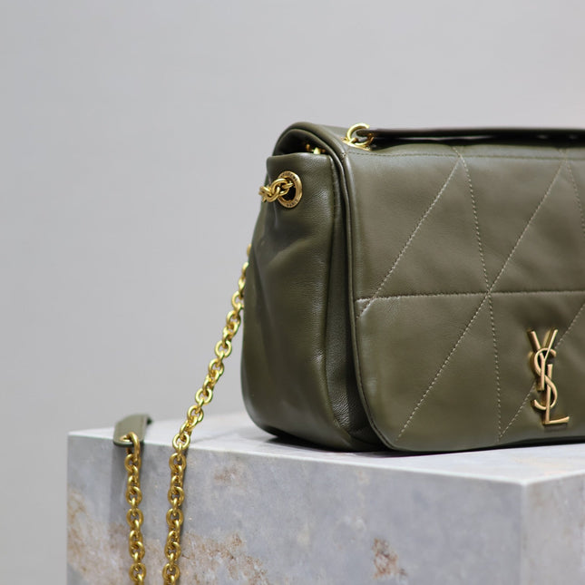 YSL 25S JAMIE 25 IN LIGHT MUSK LAMBSKIN GOLD HARDWARE