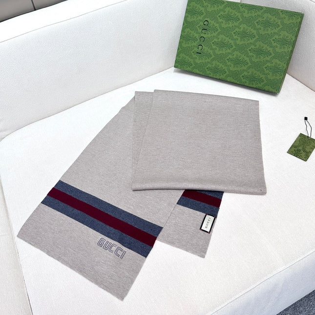 SCARF 180 CM IN HARBOR GRAY CASHMERE 398452