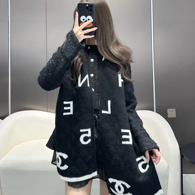 CHANEL 25S SCARF 180 IN CASHMERE 881631