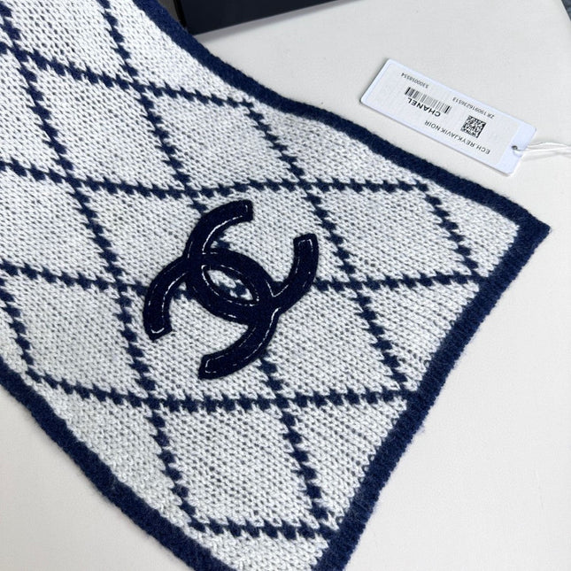 CHANEL 25S SCARF 180 IN WOOL 989767