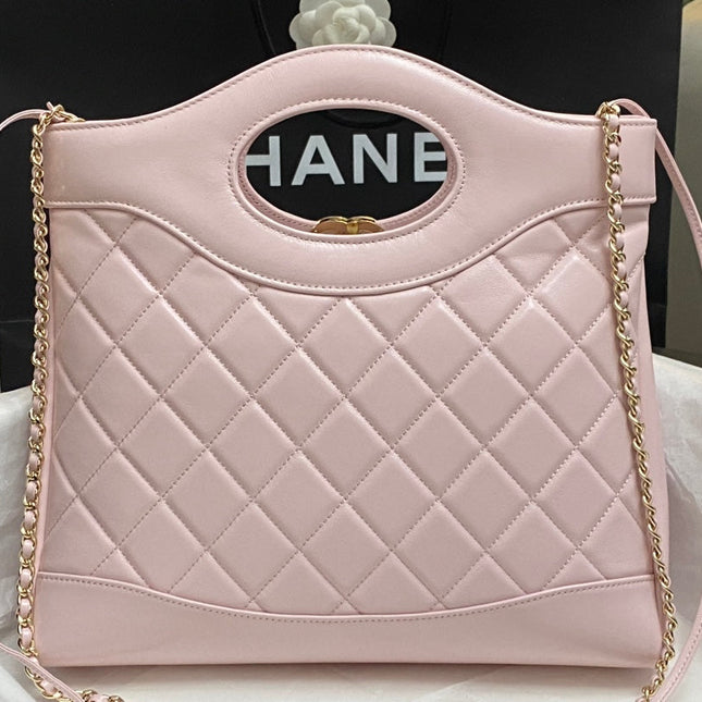 CC SMALL 30 SHOPPING BAG IN LIGHT PINK CALFSKIN