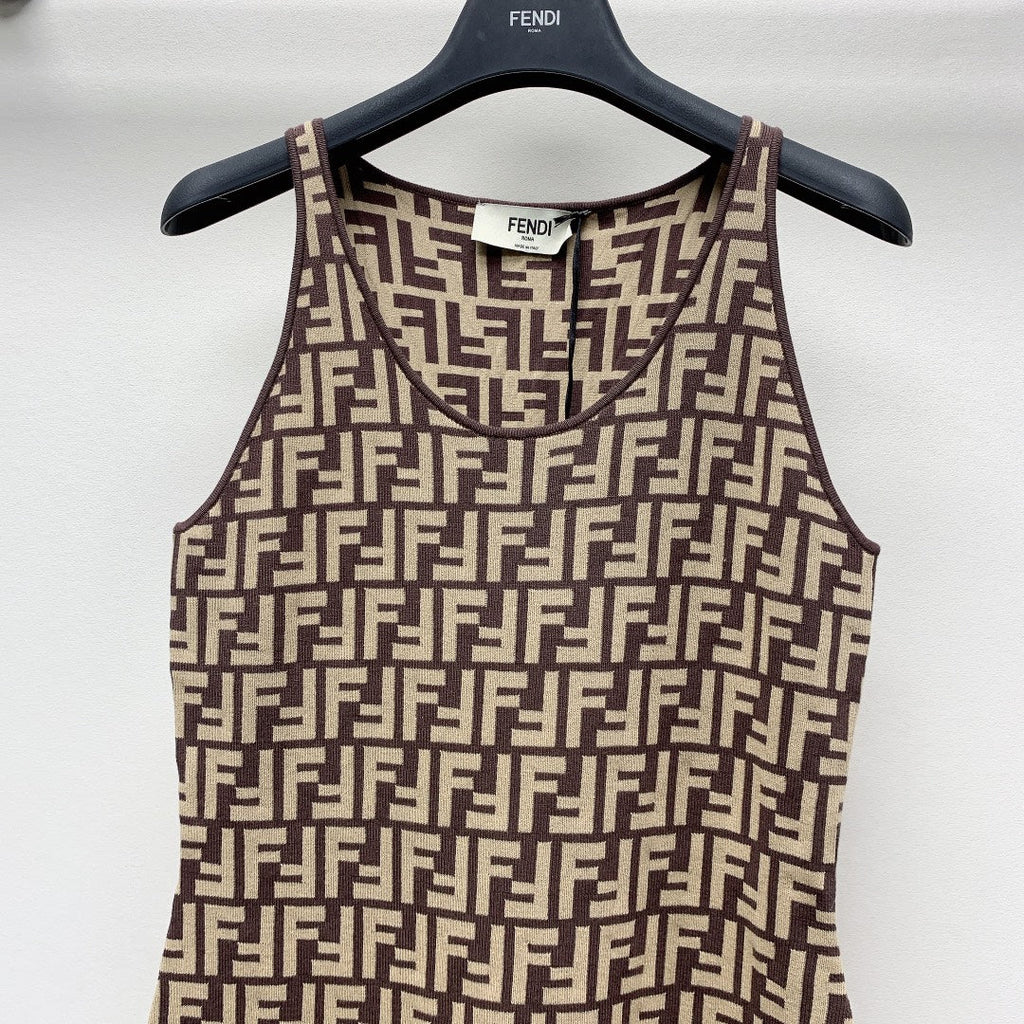 Fendi 25C Jacquard Midi Dress 228194