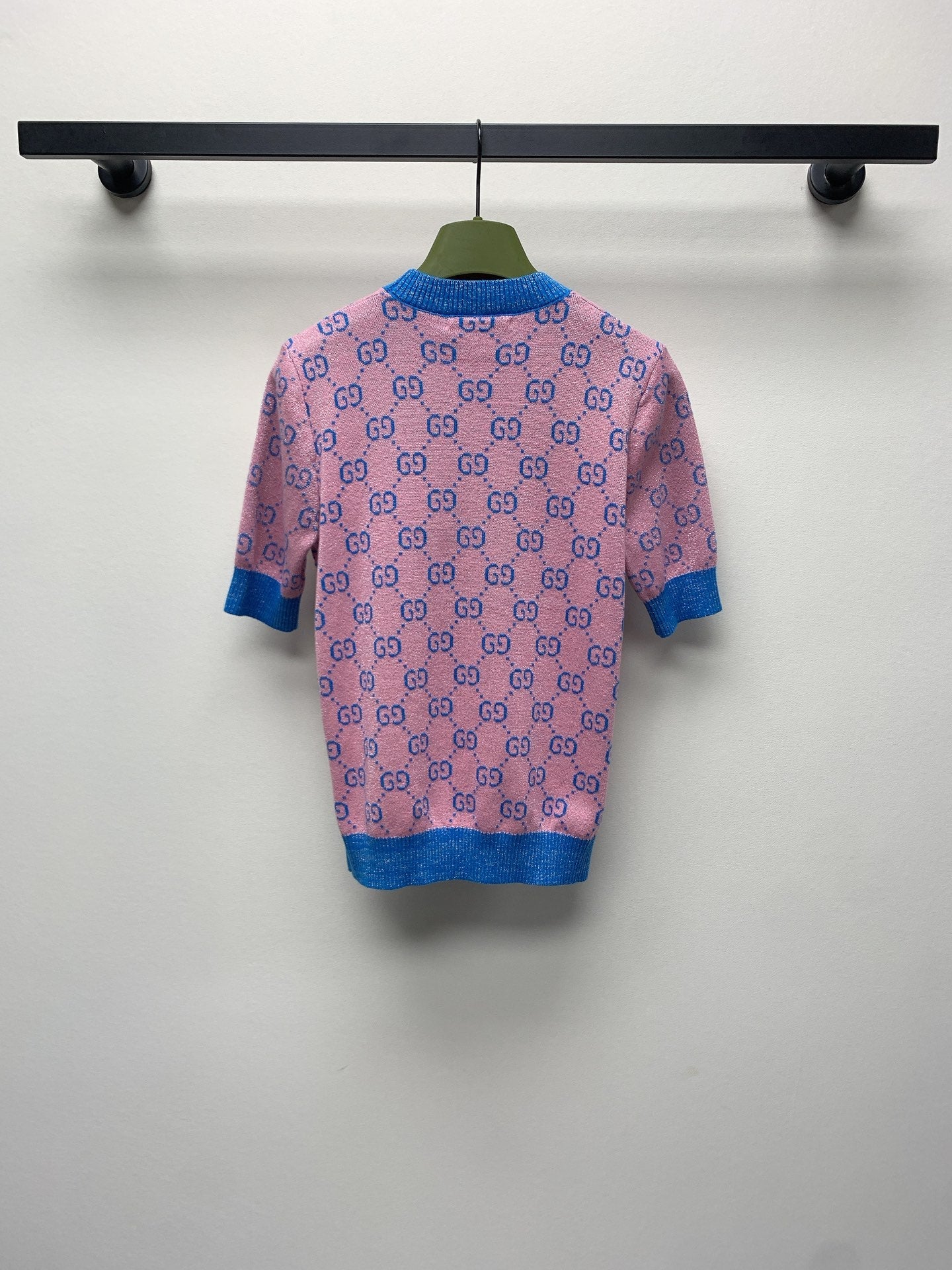 GUCCI SHORT-SLEEVE KNIT TOP 257395
