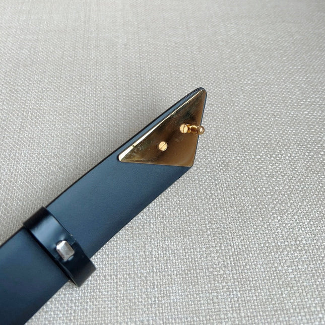 PRADA 25S BELT 33 MM IN BLACK CALFSKIN 551858