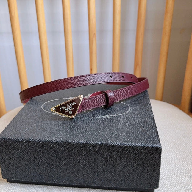 PRADA 25S BELT 15 MM IN RED CALFSKIN 598411