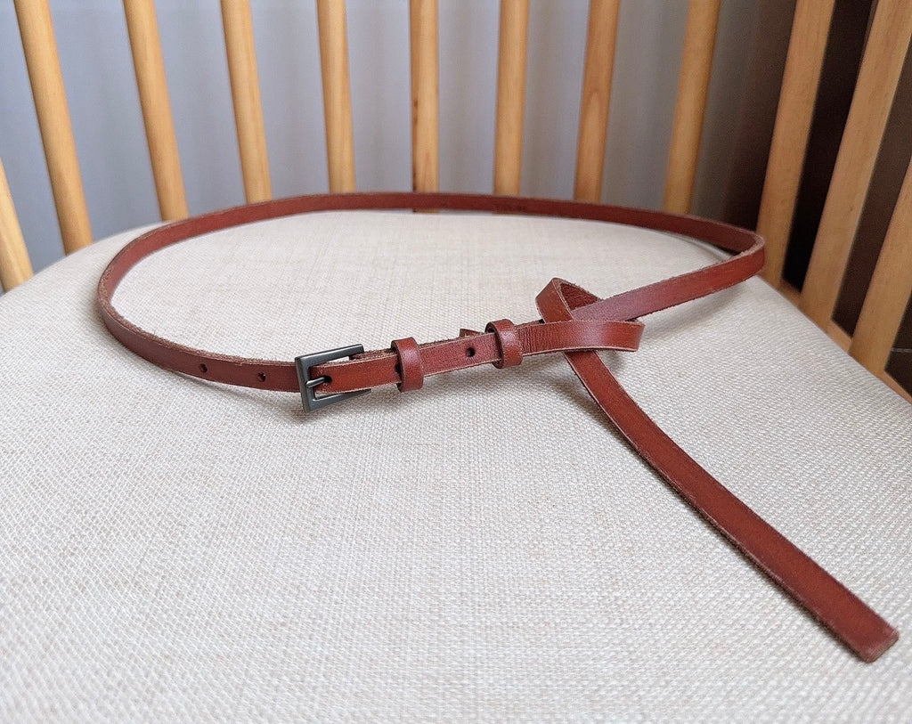 PRADA 26S BELT 10 MM IN BROWN CALFSKIN 661491
