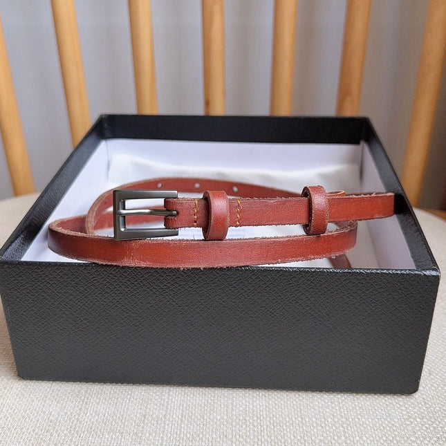 PRADA 26S BELT 10 MM IN BROWN CALFSKIN 661491