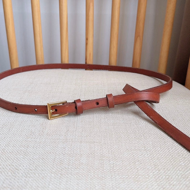 PRADA 26S BELT 10 MM IN BROWN CALFSKIN 661492