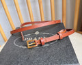 PRADA 26S BELT 10 MM IN BROWN CALFSKIN 661492
