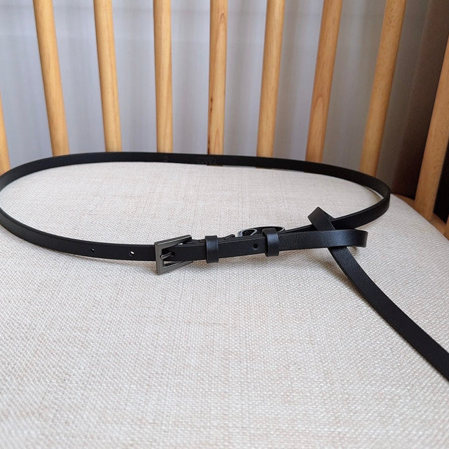 PRADA 25S BELT 10 MM IN BLACK CALFSKIN 598371
