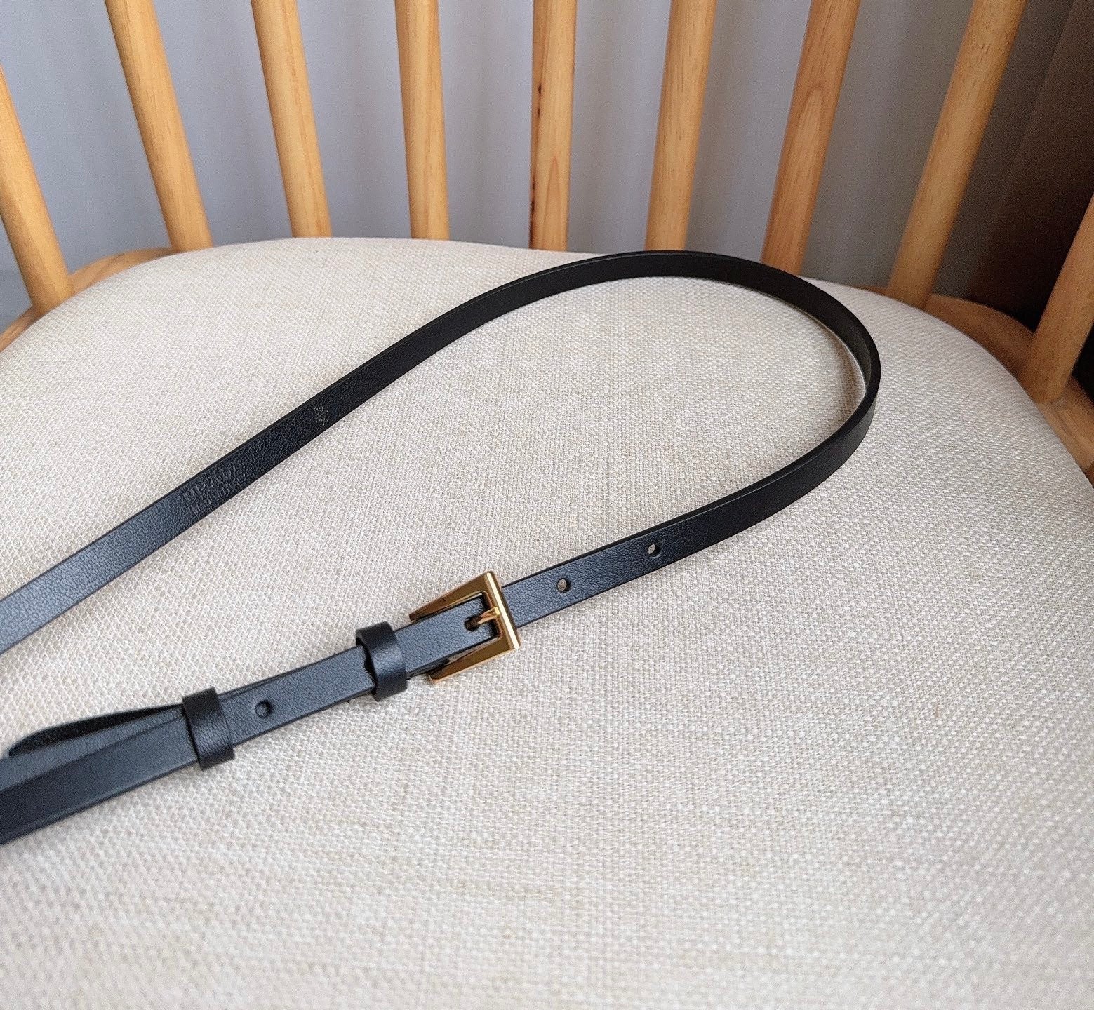 PRADA 26S BELT 10 MM IN BLACK CALFSKIN 661495