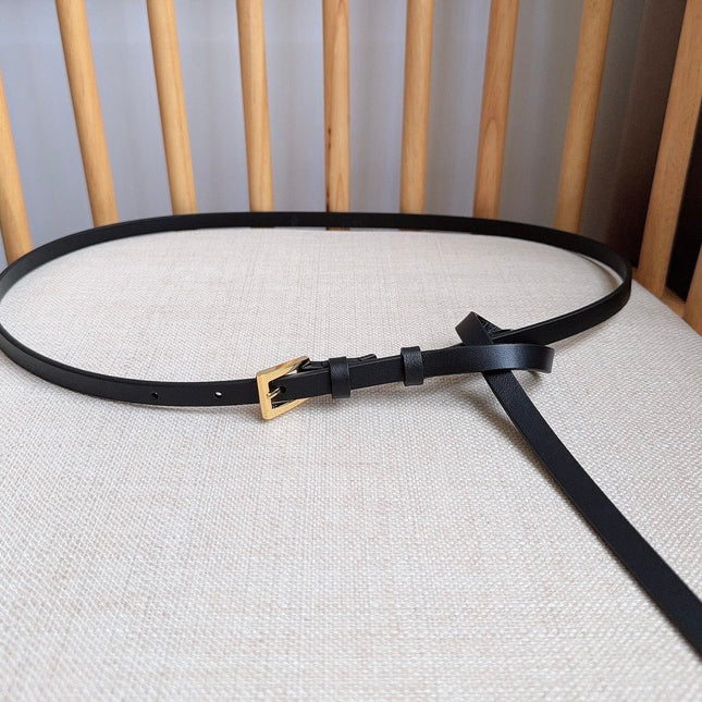 PRADA 25S BELT 10 MM IN BLACK CALFSKIN 598372