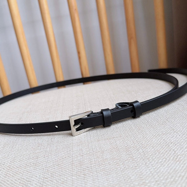PRADA 25S BELT 10 MM IN BLACK CALFSKIN 598373