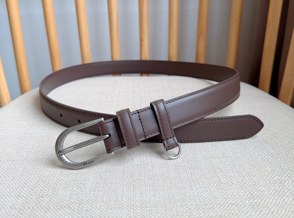 PRADA 26S BELT 25 MM IN BROWN CALFSKIN 658539
