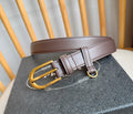 PRADA 26S BELT 25 MM IN BROWN CALFSKIN 658540
