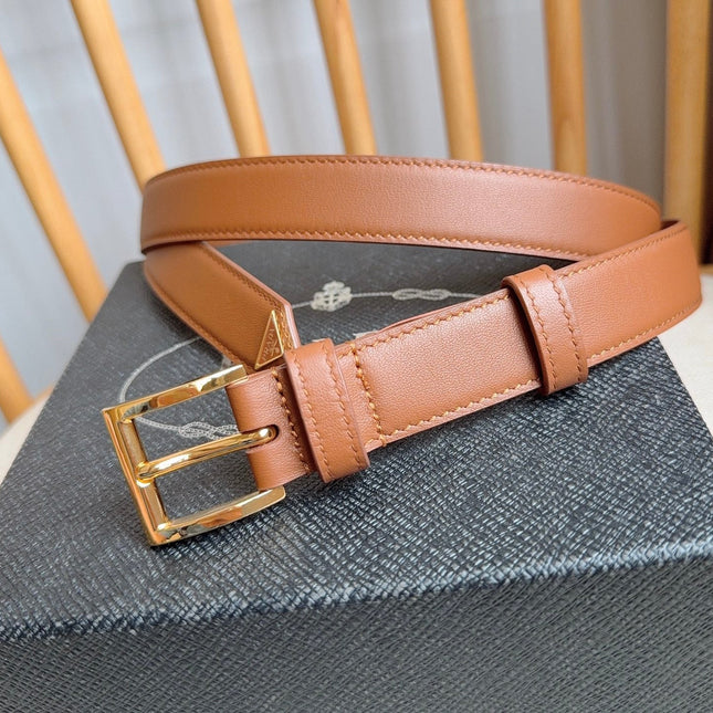PRADA 26S BELT 25 MM IN BROWN CALFSKIN 658569