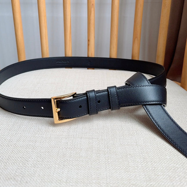 PRADA 26S BELT 25 MM IN BLACK CALFSKIN 658571
