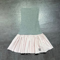 MIUMIU 26S STRAPLESS DROP WAIST MINI DRESS 1207