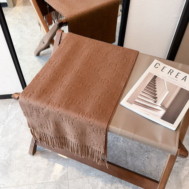SCARF IN BRONZE BROWN CASHMERE 405596