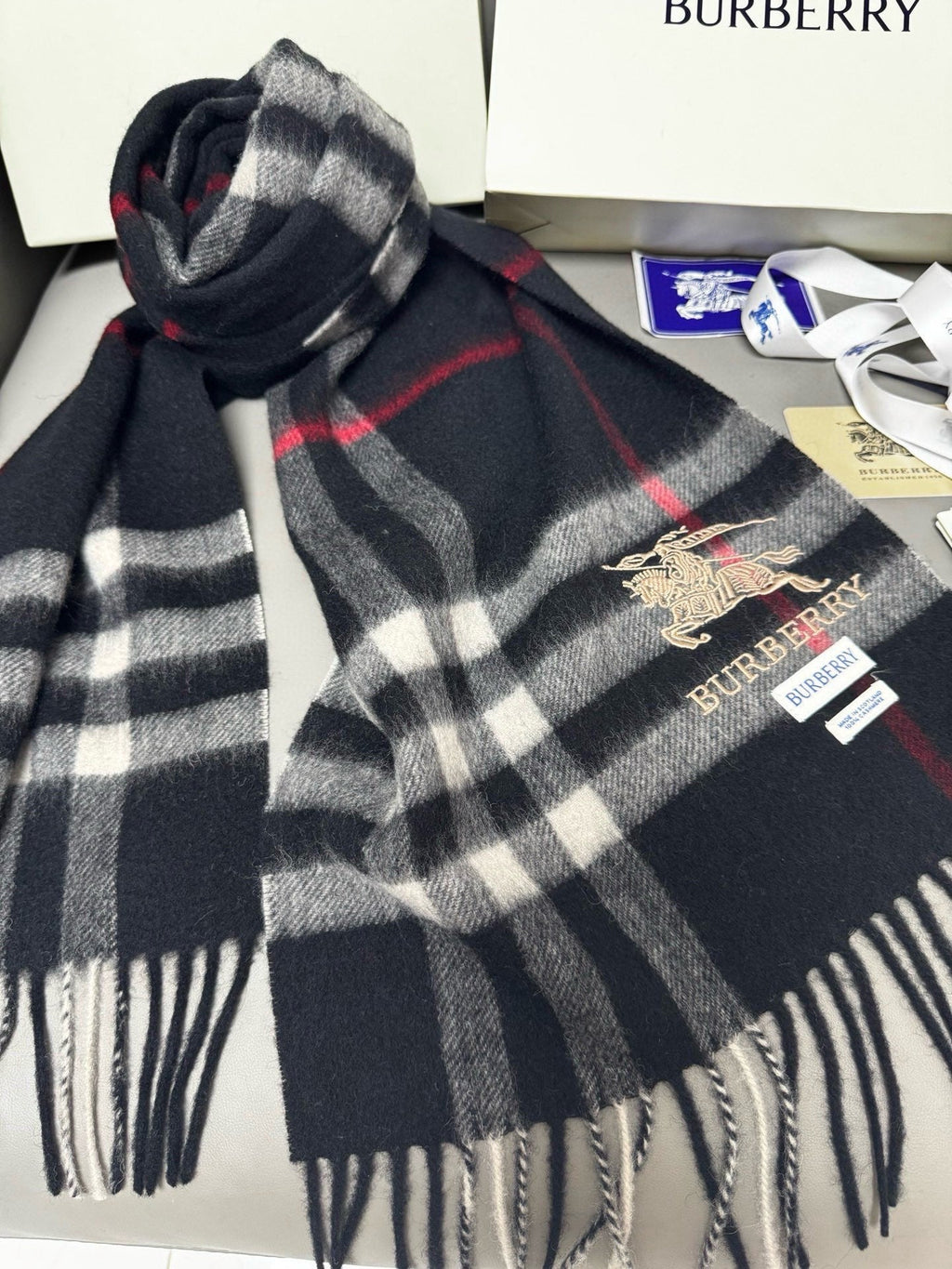 BURBERRY 26S SCARF 180CM IN CASHMERE 171838