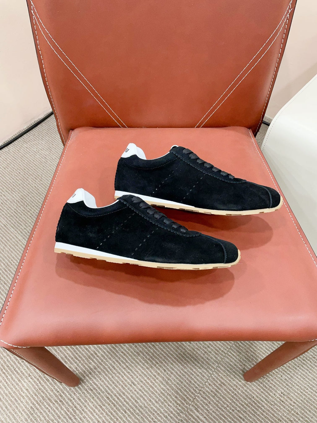 PLUME SUEDE SNEAKERS BLACK