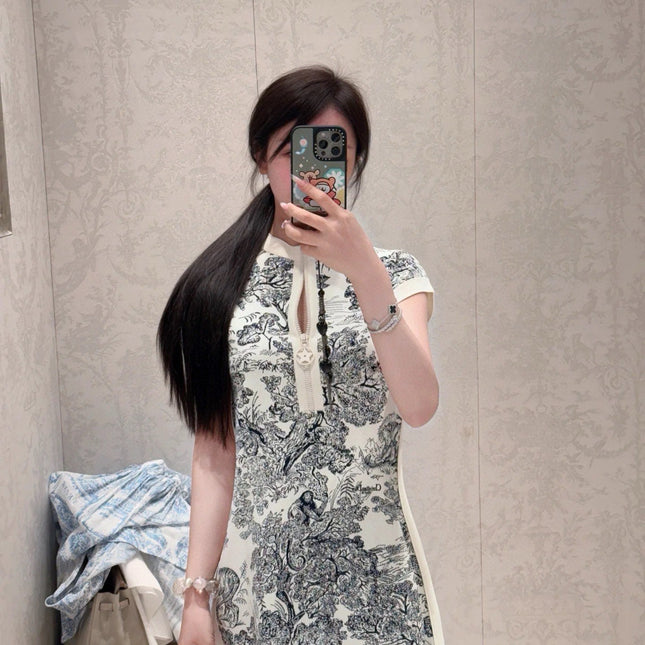 DIOR 25S PRINTED DRESS 700