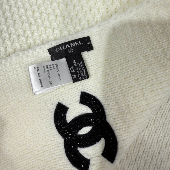 CHANEL 25S SCARF 175 CM IN  WOOL CASHMERE 943086