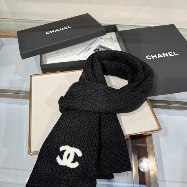 CHANEL 25S SCARF 175 CM IN  WOOL CASHMERE 943087