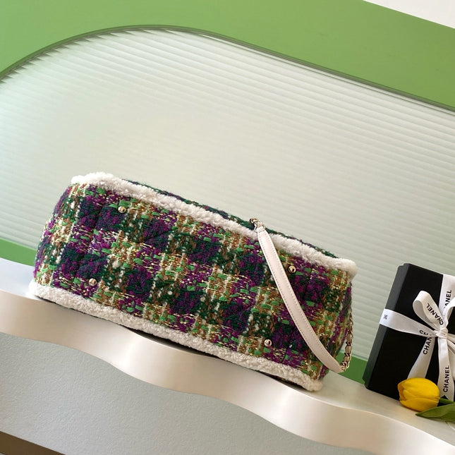 CHANEL 25S SHOPPING BAG 40 IN MULTICOLOR TWEED