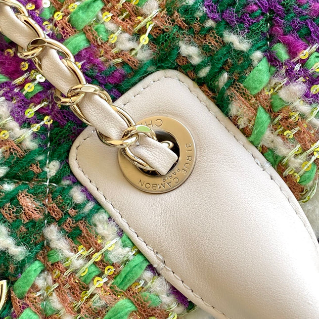 CHANEL 25S SHOPPING BAG 40 IN MULTICOLOR TWEED