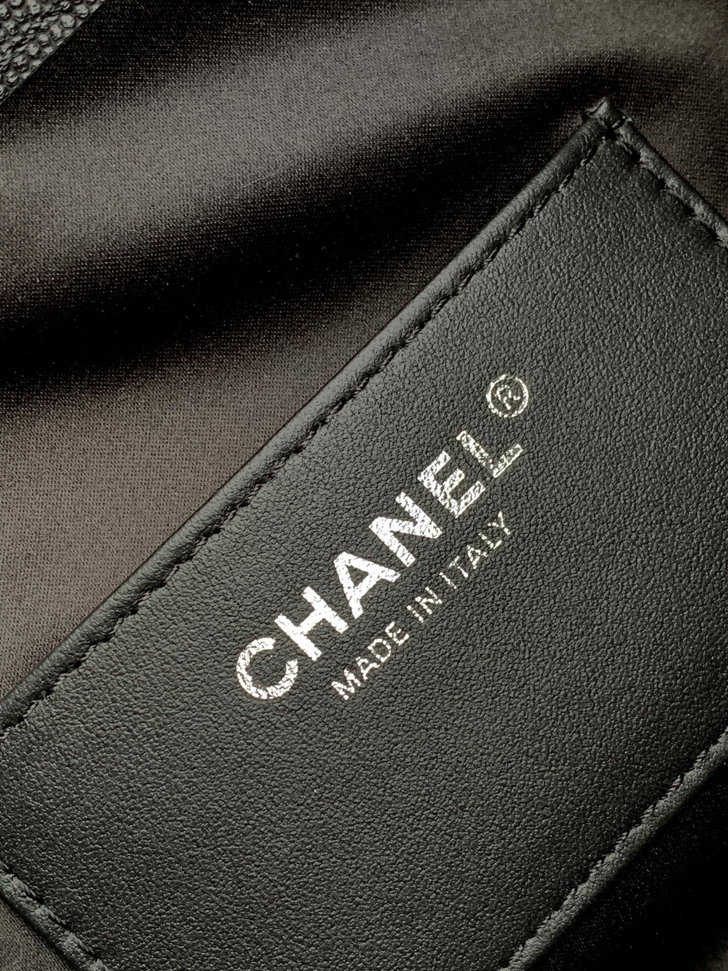 CHANEL 26S HOBO BAG 30 IN BLACK CAVIAR CALFSKIN DARK SILVER HARDWARE