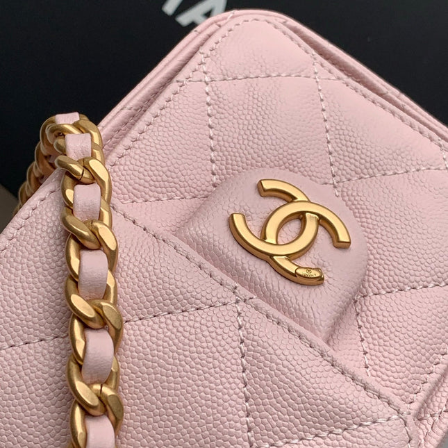 CHANEL 25S HOBO BAG 22 IN LIGHT PINK CAVIAR WITH GOLD HARDWARE