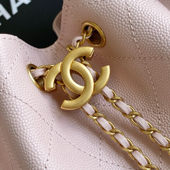 CHANEL 25S HOBO BAG 30 IN LIGHT PINK CAVIAR WITH GOLD HARDWARE