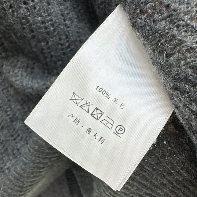 DIOR 25S HOODED KNIT CARDIGAN WITH CUTOUT DESIGN 616